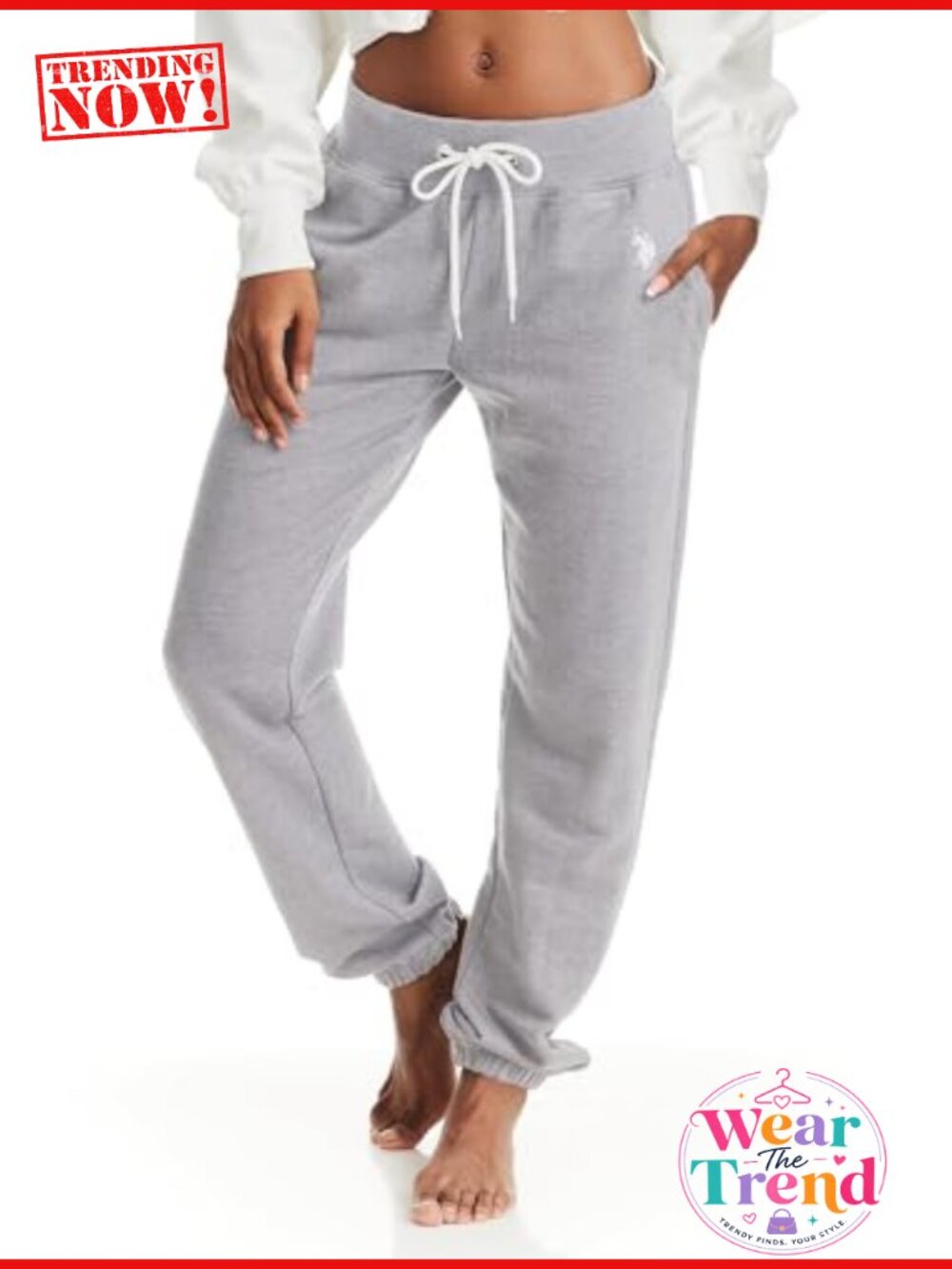 Women's French Terry Jogger Sweatpants with Pockets